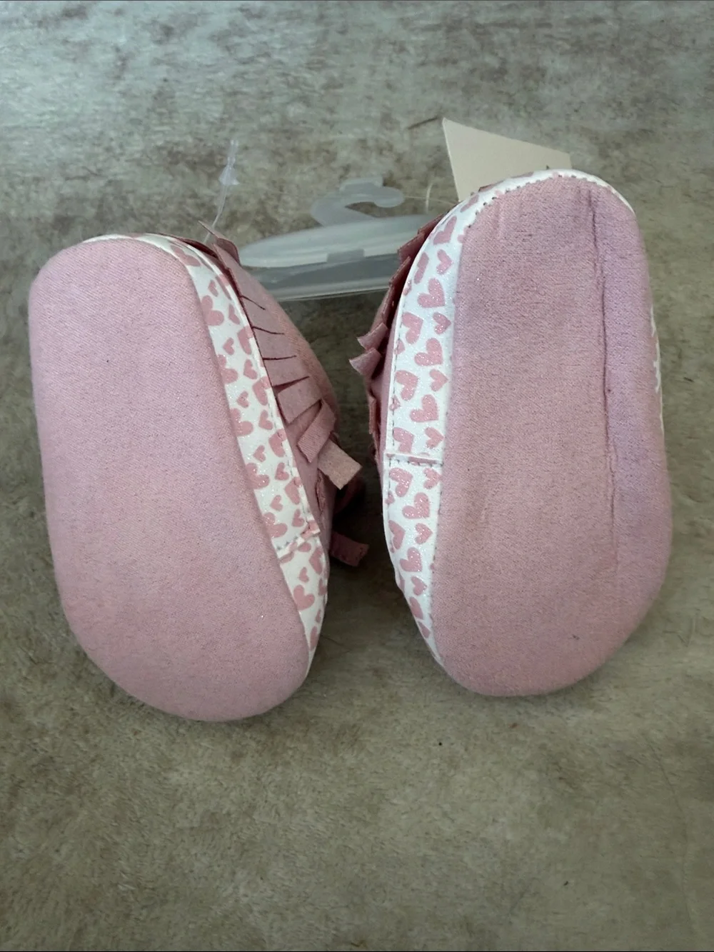 Laura Ashley Pink Canvas Bow Baby Walker Shoes